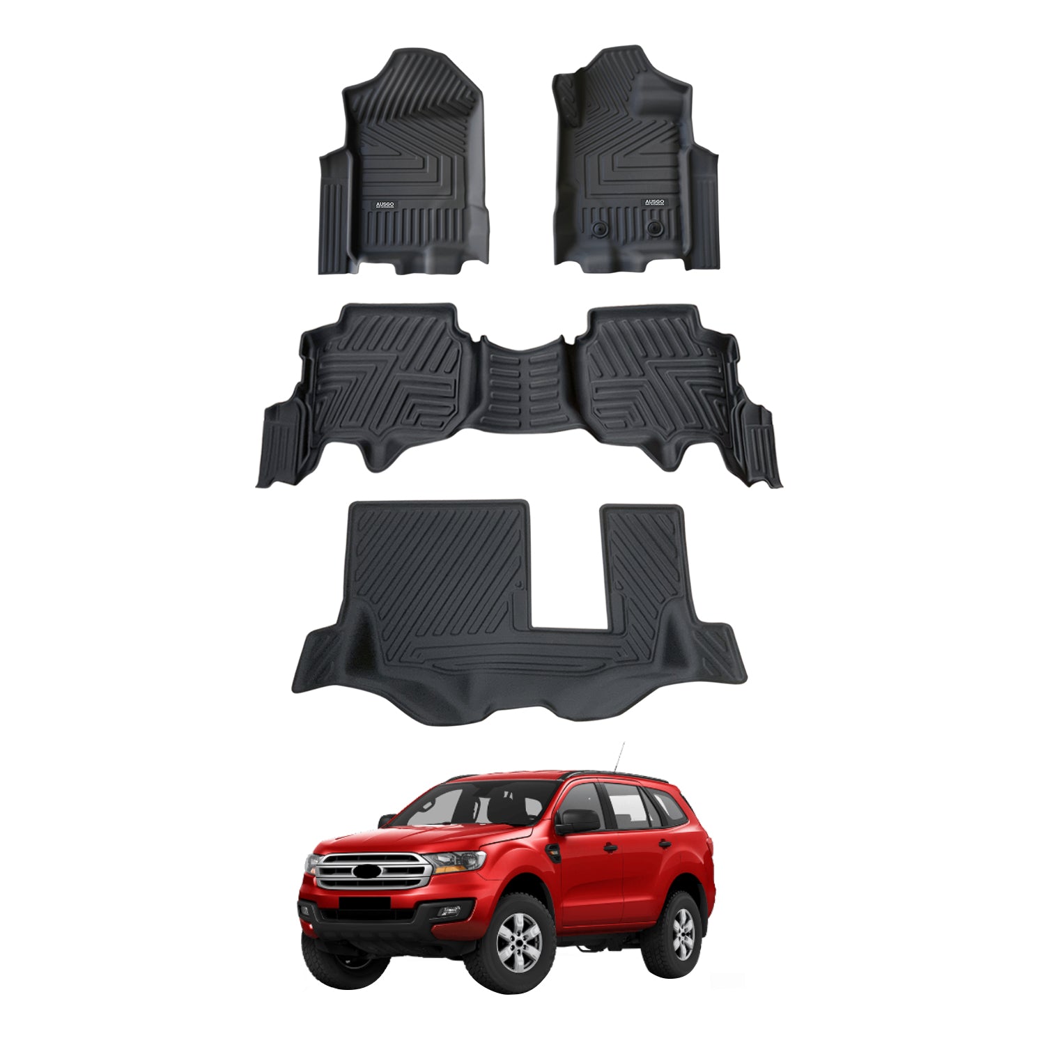 5D Car Floor Mats for Ford Everest UA Series 2015-2022