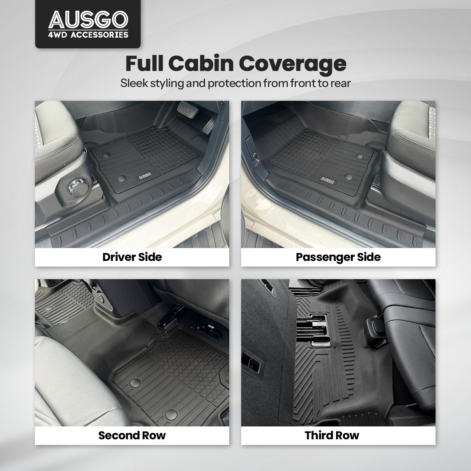 7D Injection Floor Mats for Ford Everest 2022-Onwards