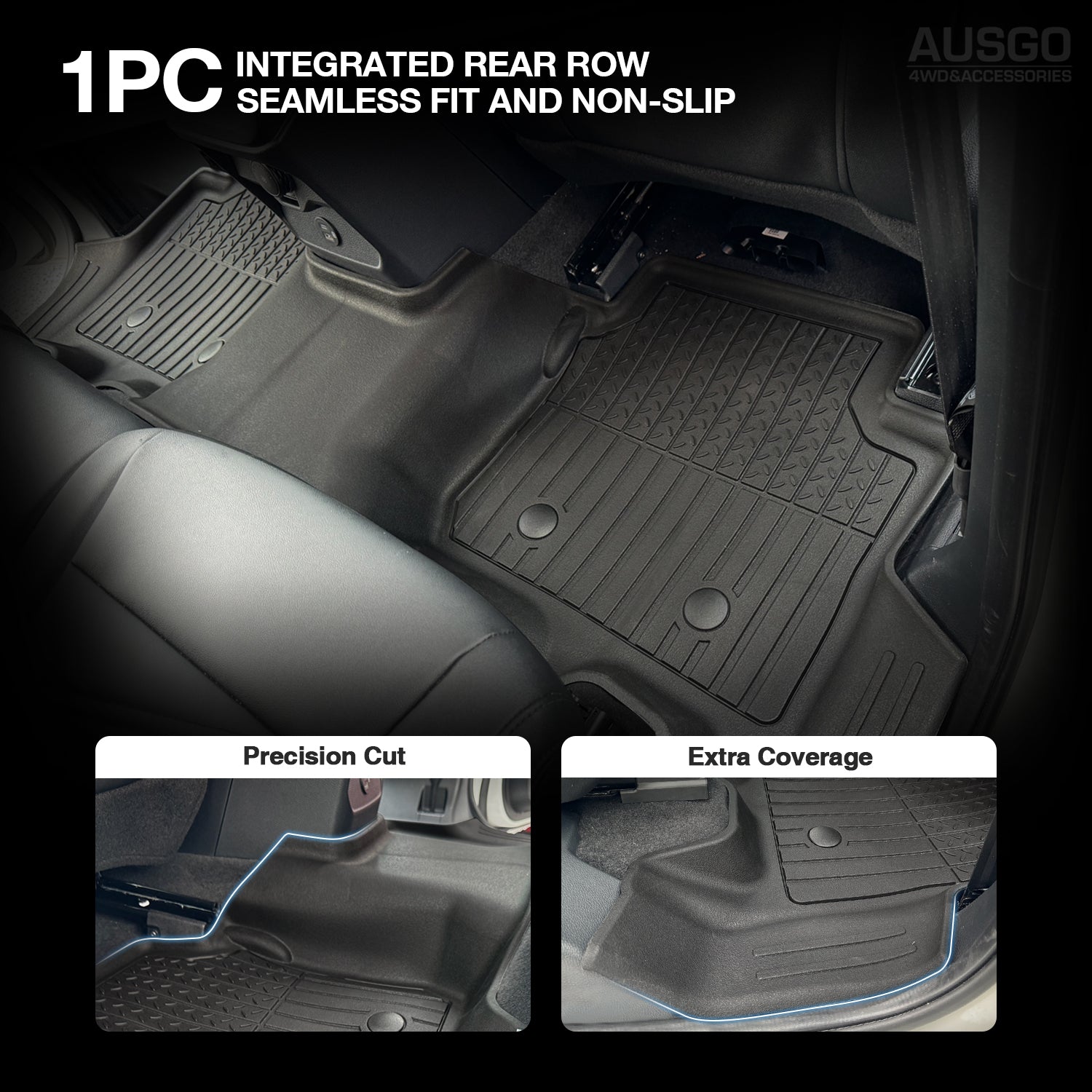 5D Car Floor Mats for Ford Everest Next-Gen 2022-Onwards 7 Seats