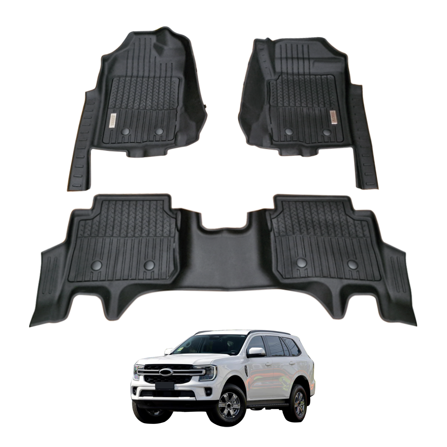 5D Car Floor Mats for Ford Everest Next-Gen 2022-Onwards 7 Seats