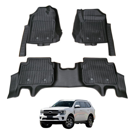7D Injection Floor Mats for Ford Everest Next-Gen 2022-Onwards