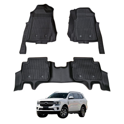 7D Injection Floor Mats for Ford Everest Next-Gen 2022-Onwards