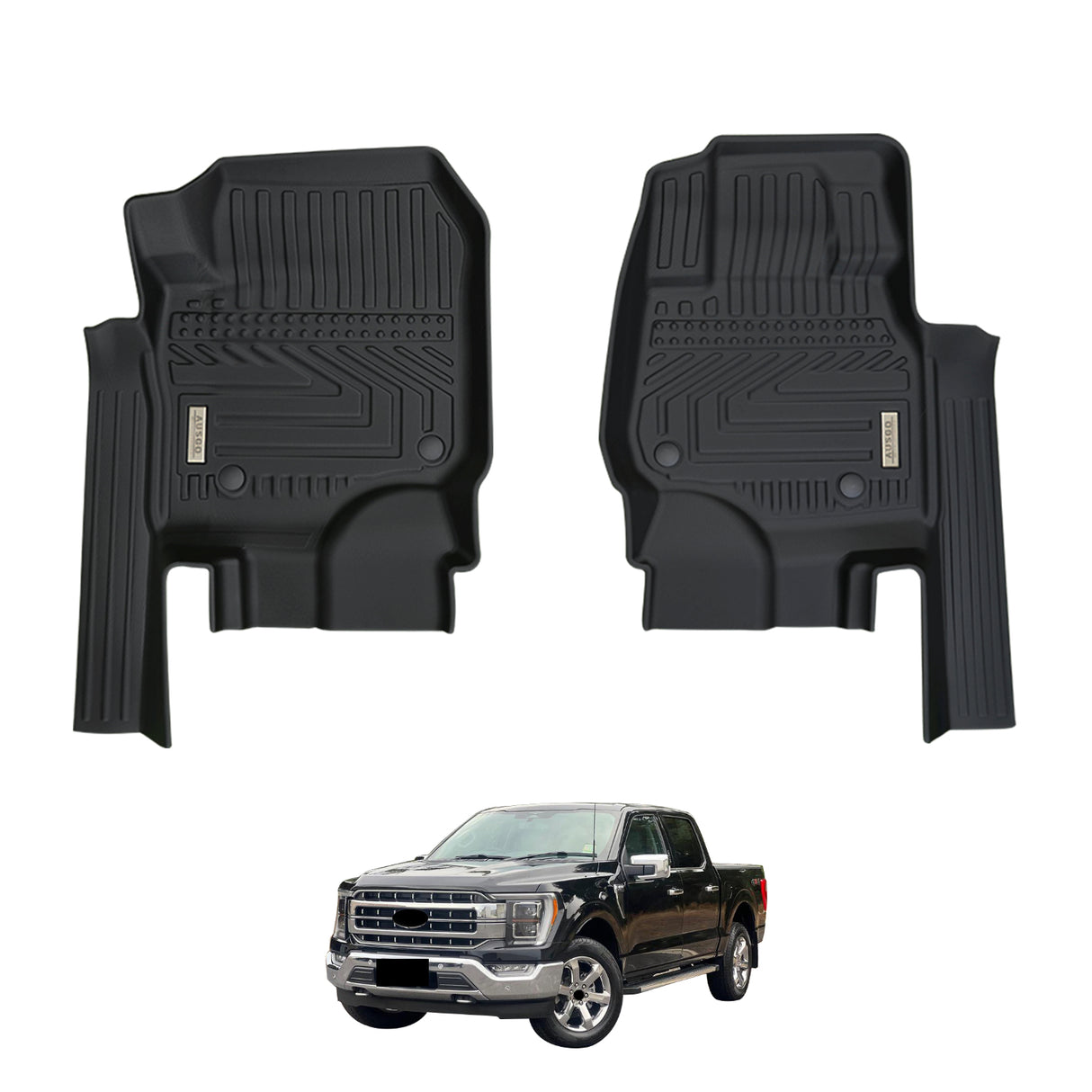 5D Car Floor Mats for Ford F-150 F150 2023-Onwards – Front Row Only