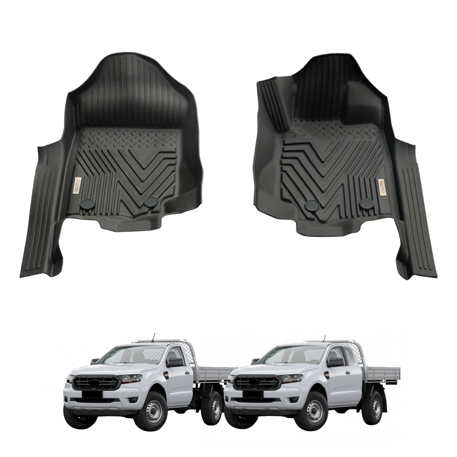 5D Injection Floor Mats for Ford Ranger Single / Extra Cab 2011-2022
