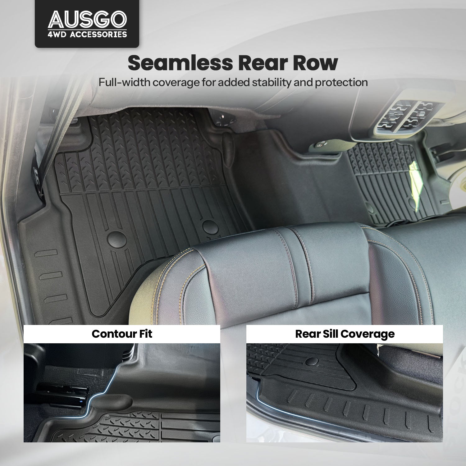 7D Injection Floor Mats for Ford Ranger 2022-Onwards