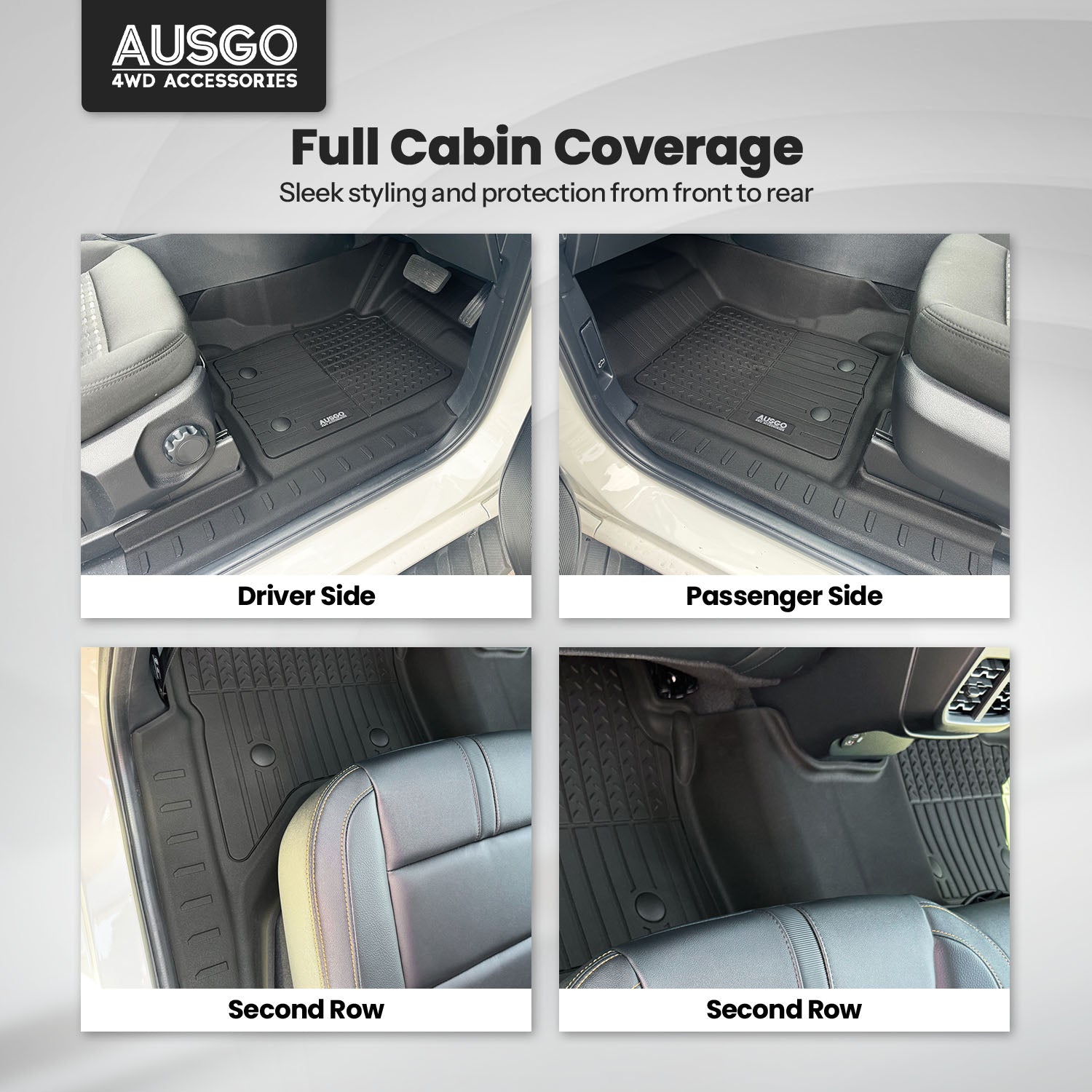 7D Injection Floor Mats for Ford Ranger 2022-Onwards