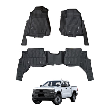 7D Injection Floor Mats for Ford Ranger 2022-Onwards
