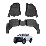 PRE-ORDER 5D Car Floor Mats for Ford Ranger Dual Cab 2022-Onwards