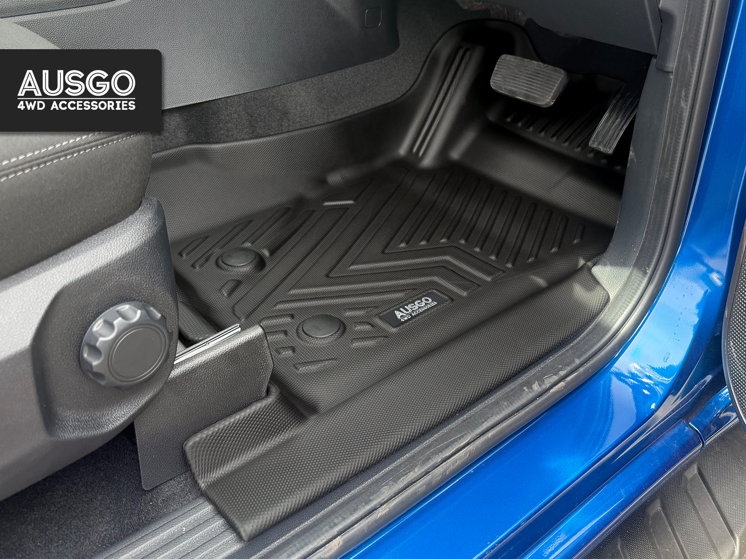 5D Car Floor Mats + Door Sill Protector for Ford Ranger Dual Cab 2022-Onwards