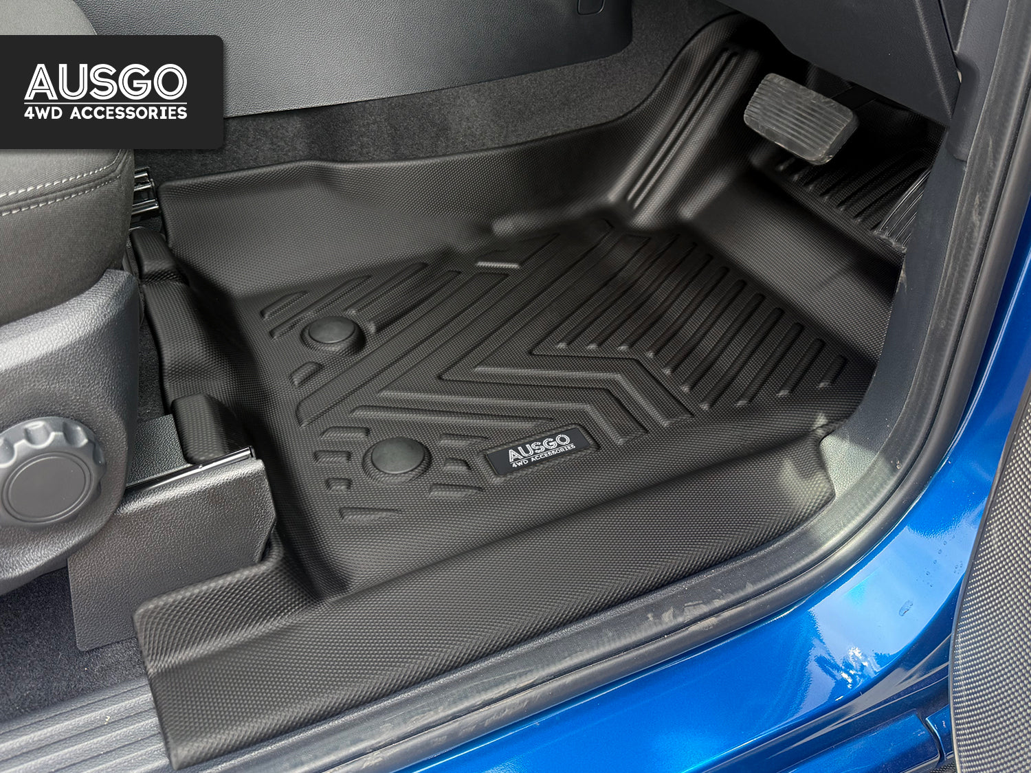 5D Car Floor Mats + Door Sill Protector for Ford Ranger Dual Cab 2022-Onwards