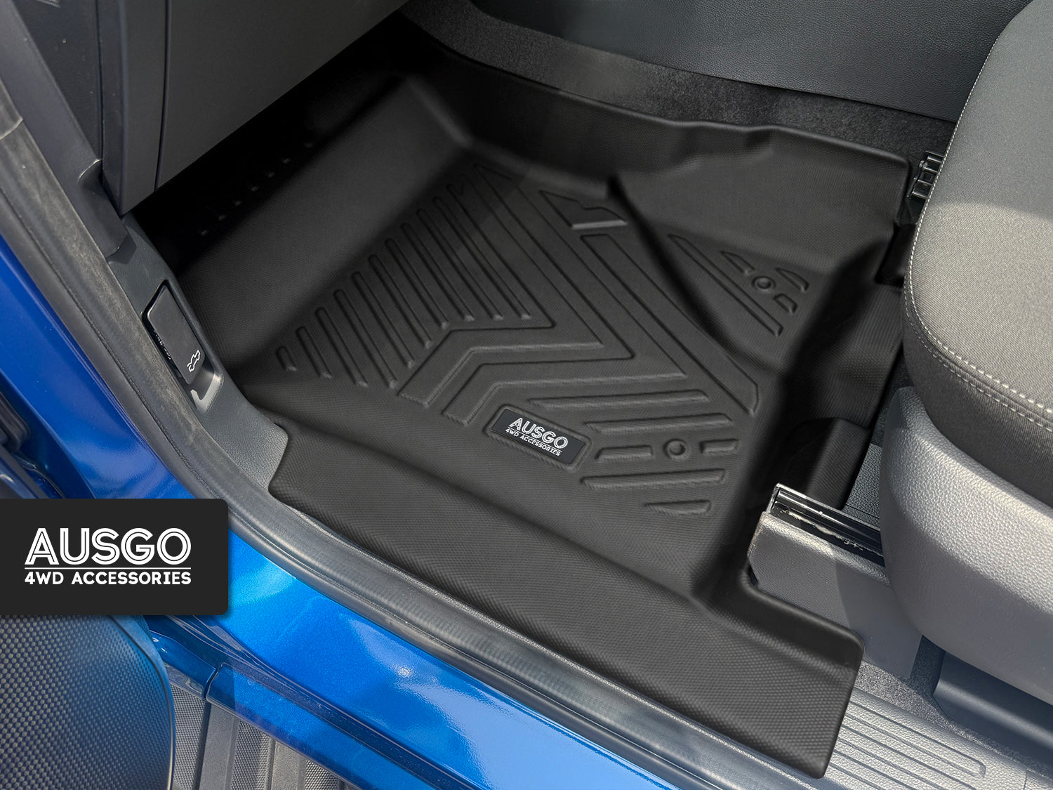 5D Car Floor Mats + Door Sill Protector for Ford Ranger Dual Cab 2022-Onwards