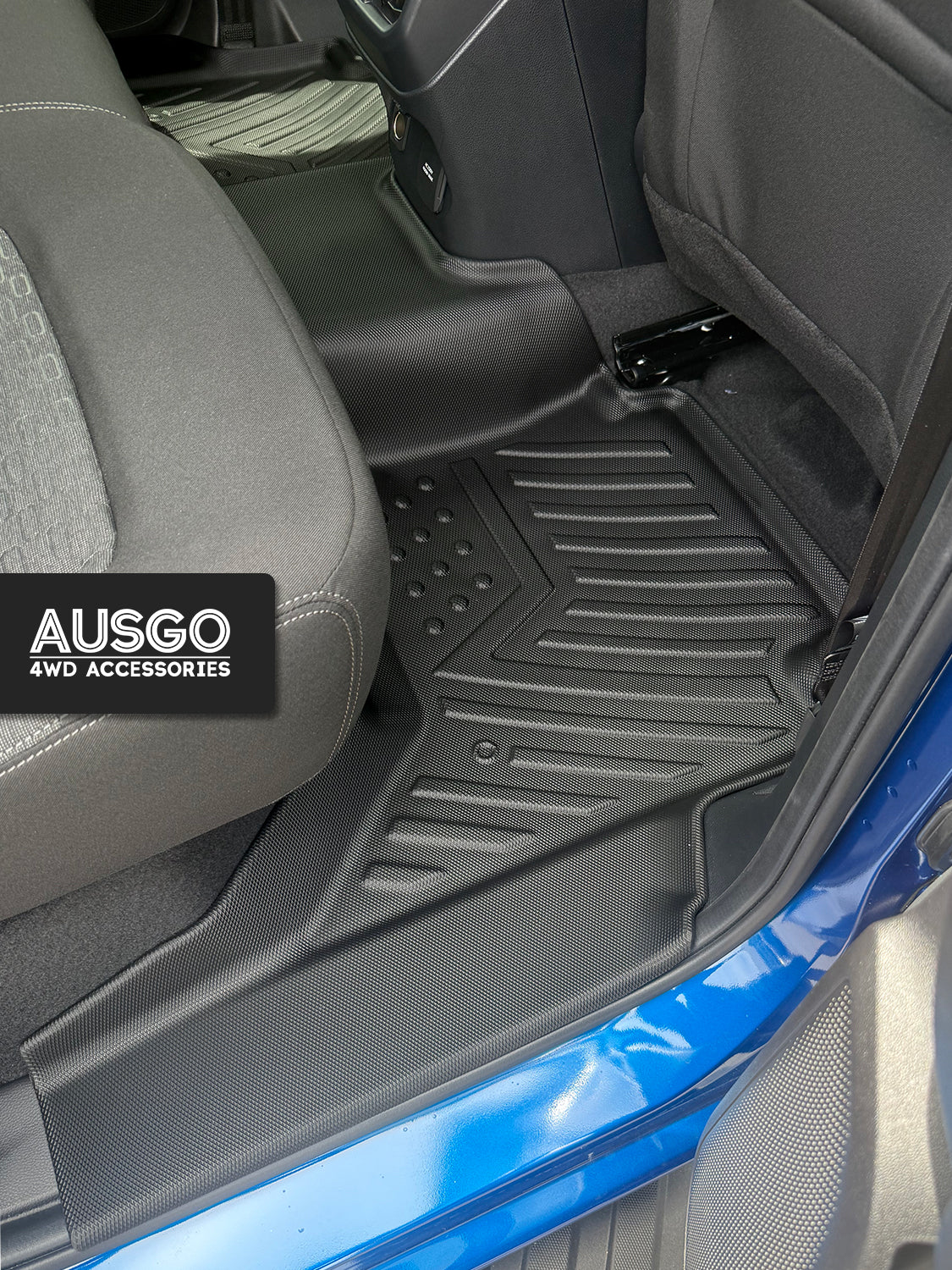 5D Car Floor Mats + Door Sill Protector for Ford Ranger Dual Cab 2022-Onwards