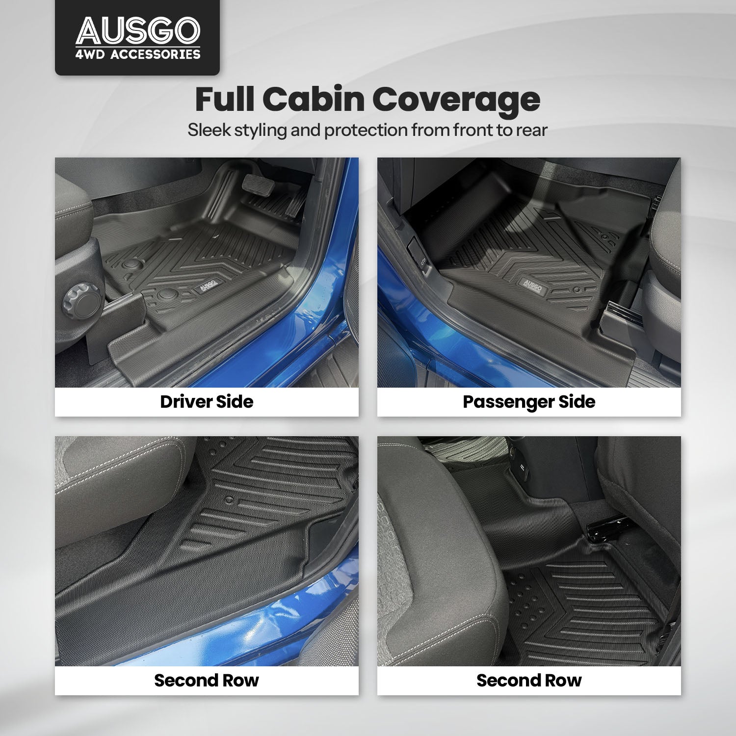 5D Car Floor Mats for Volkswagen Amarok NF Dual Cab 2023-Onwards
