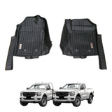 5D Injection Floor Mats for Ford Ranger Single / Extra Cab Next-Gen 2022-Onwards