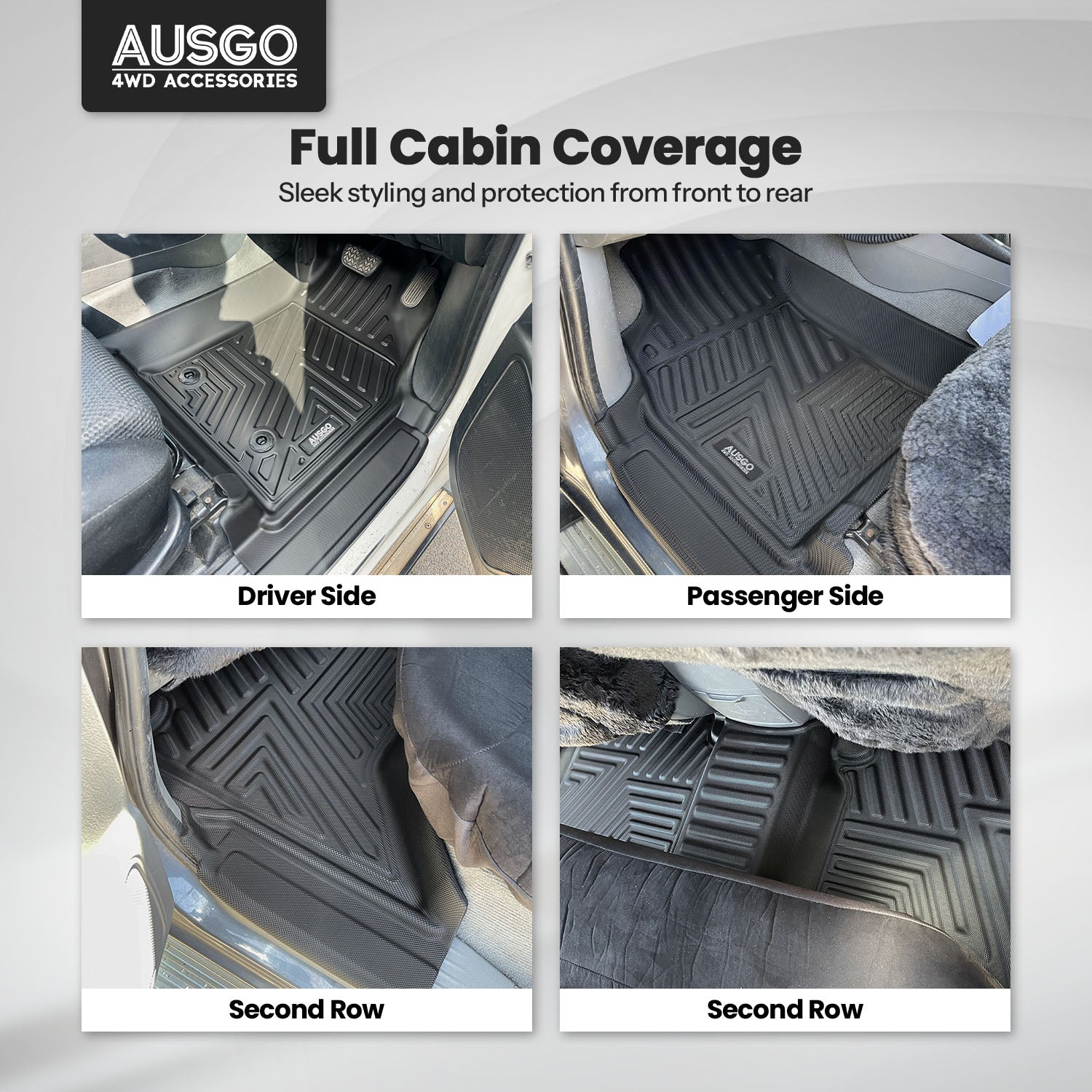 5D Car Floor Mats for Toyota Hilux Dual Cab 2005-2015