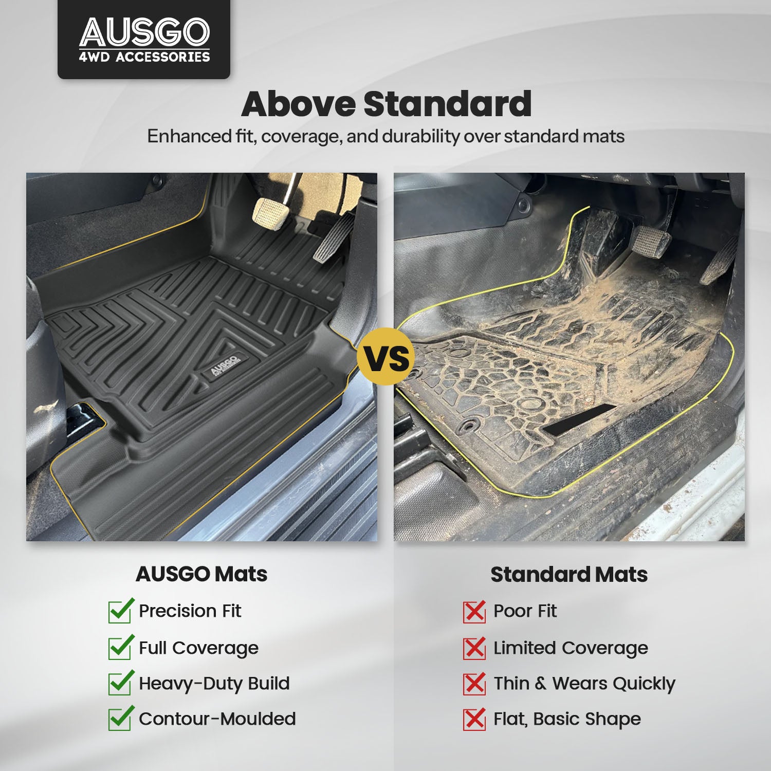 5D Car Floor Mats for ISUZU D-MAX DMAX Dual Cab 2012-2020