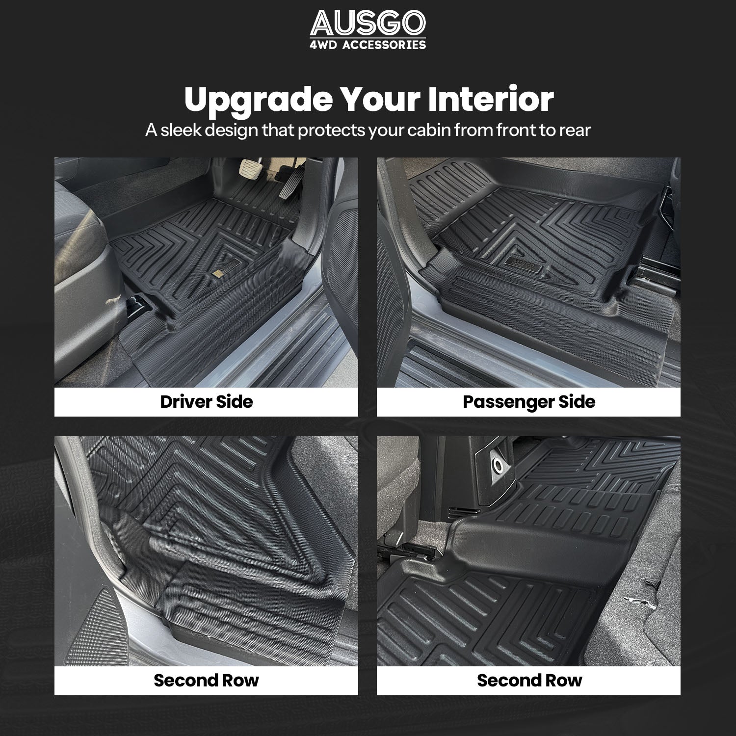 5D Car Floor Mats for Holden Colorado Dual Cab 2012-2020