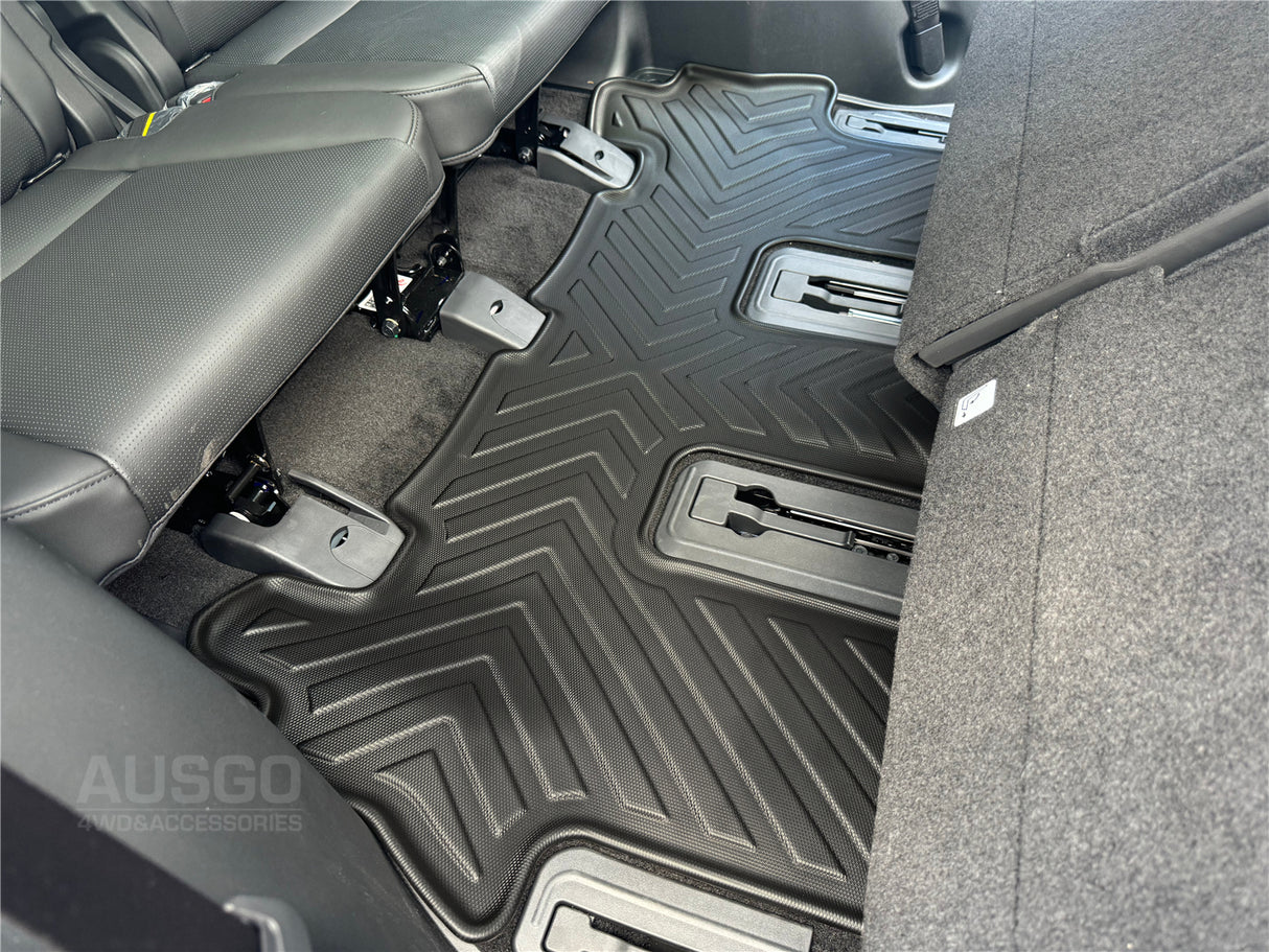 Double-Layer Car Floor Mats for Hyundai Santa Fe 7 Seater 2024-Onwards