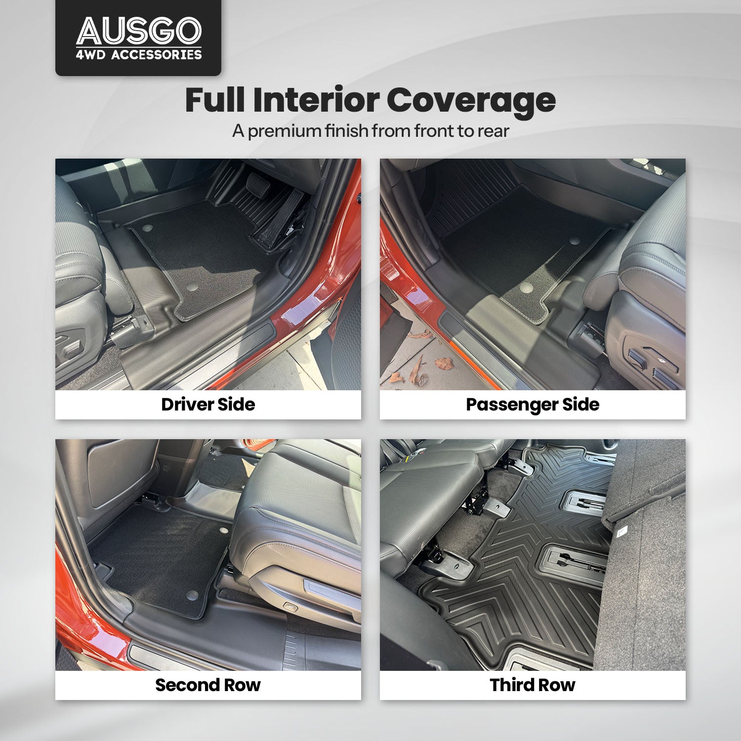 Double-Layer Car Floor Mats for Hyundai Santa Fe 2024-Onwards