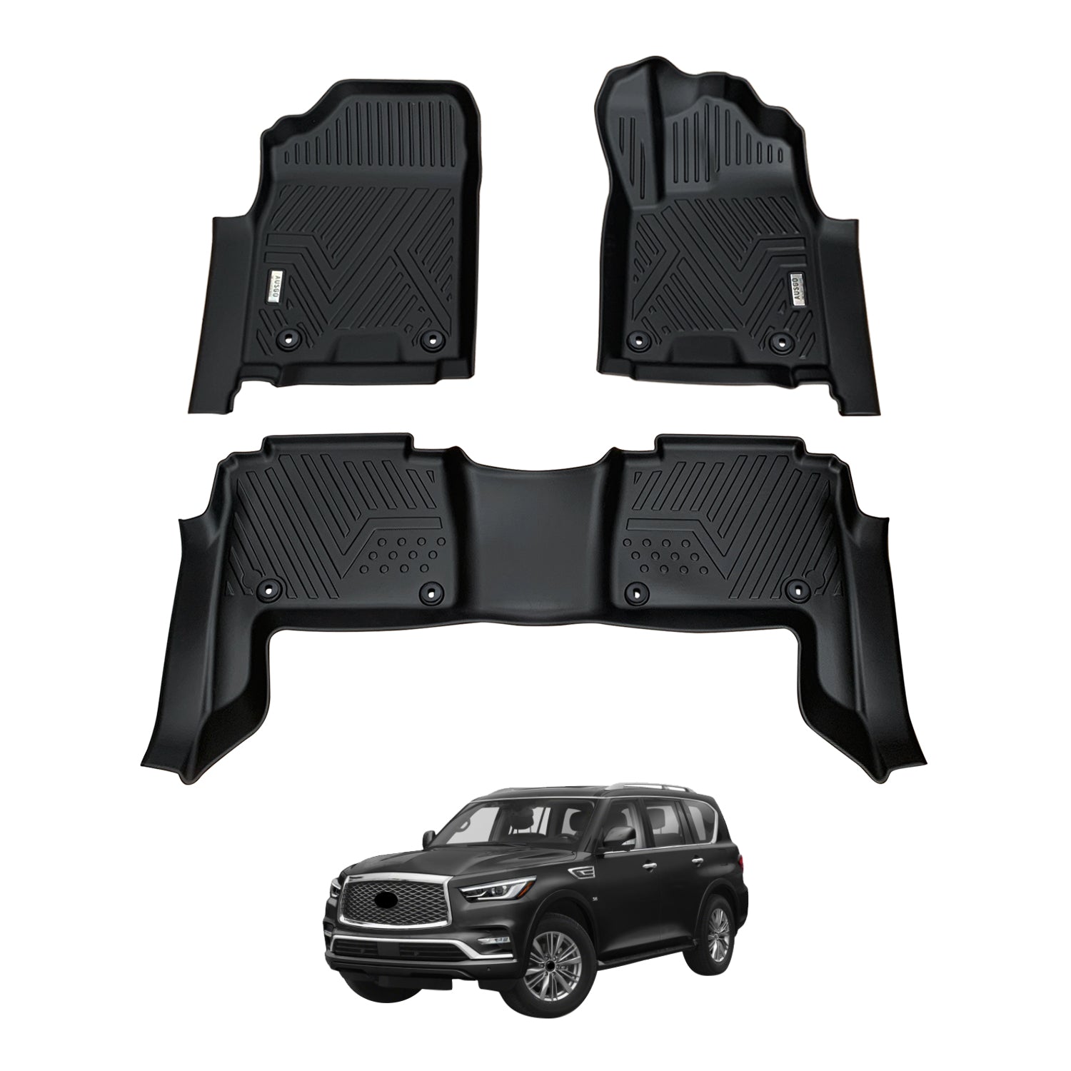 5D Car Floor Mats for Infiniti QX80 Z62 2015-2019