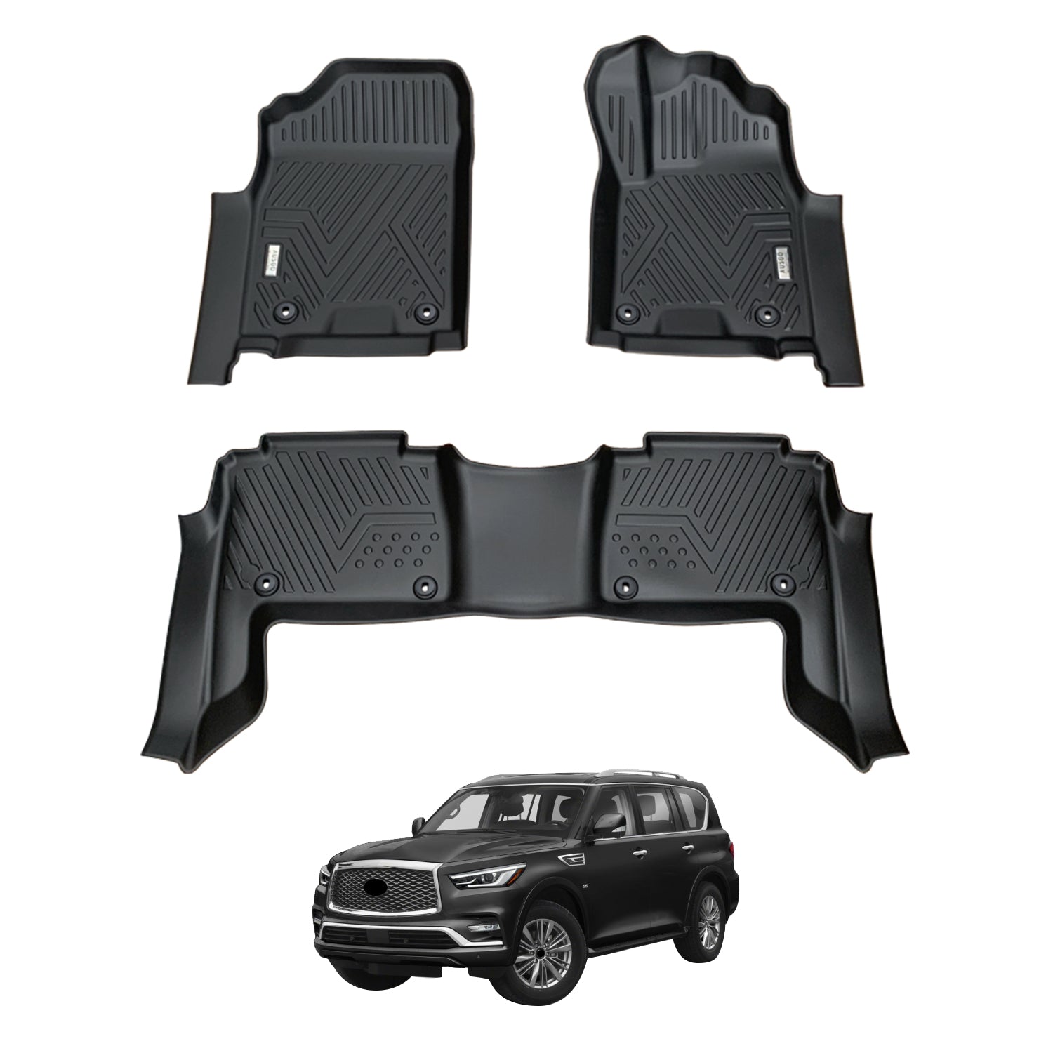 5D Car Floor Mats for Infiniti QX80 Z62 2015-2019
