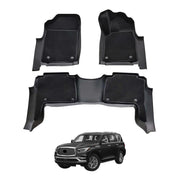 Double-Layer Car Floor Mats for Infiniti QX80 Z62 2015-2019