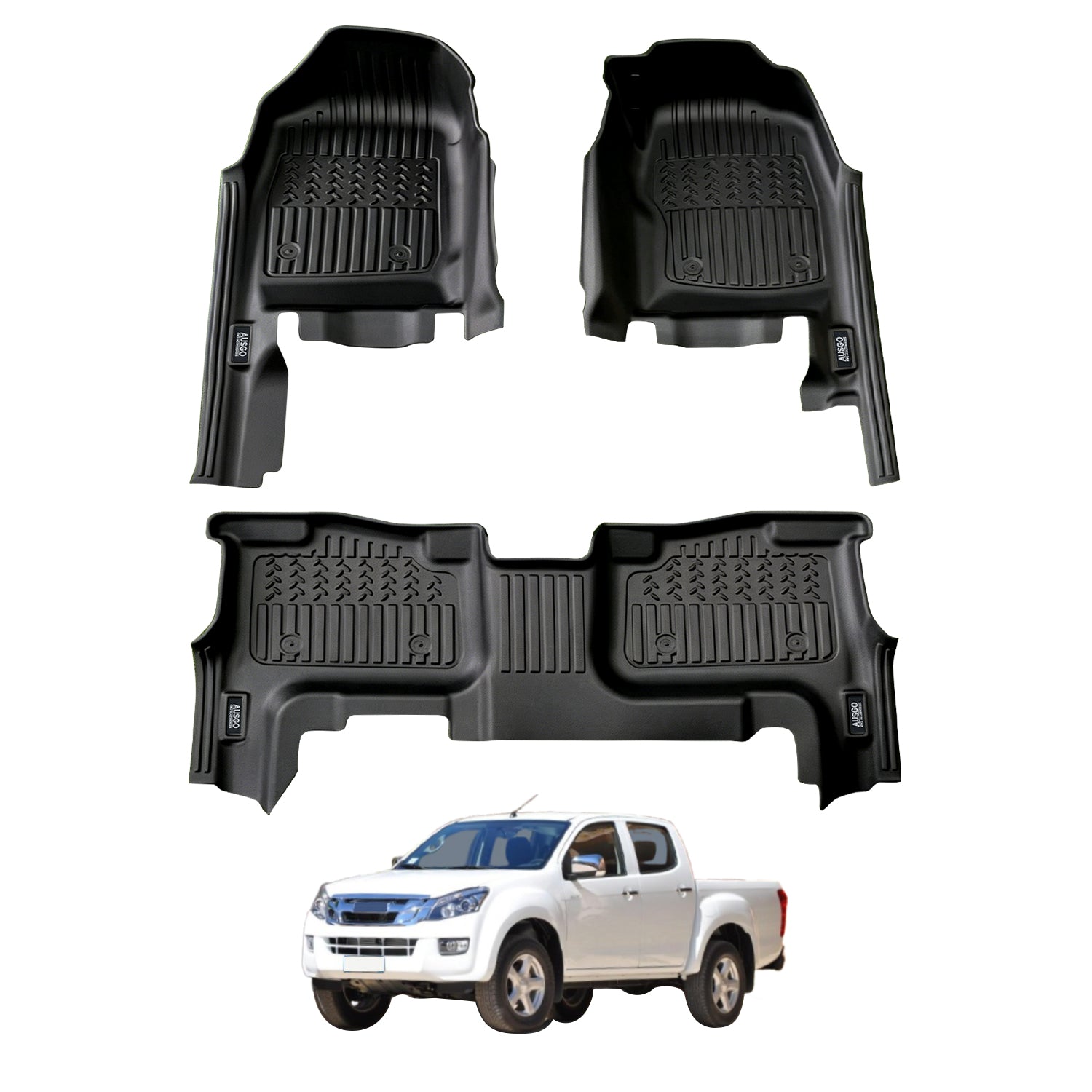 7D Car Floor Mats for ISUZU D-MAX DMAX 2008-2012