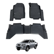 5D Car Floor Mats for ISUZU D-MAX DMAX Dual Cab 2012-2020