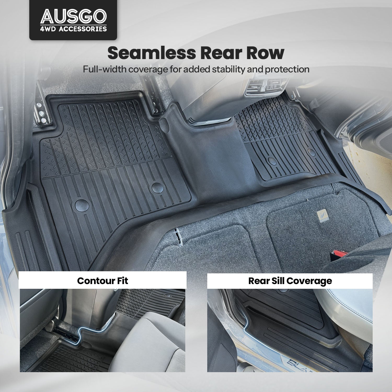 7D Injection Floor Mats for ISUZU D-MAX DMAX Dual Cab 2020-Onwards