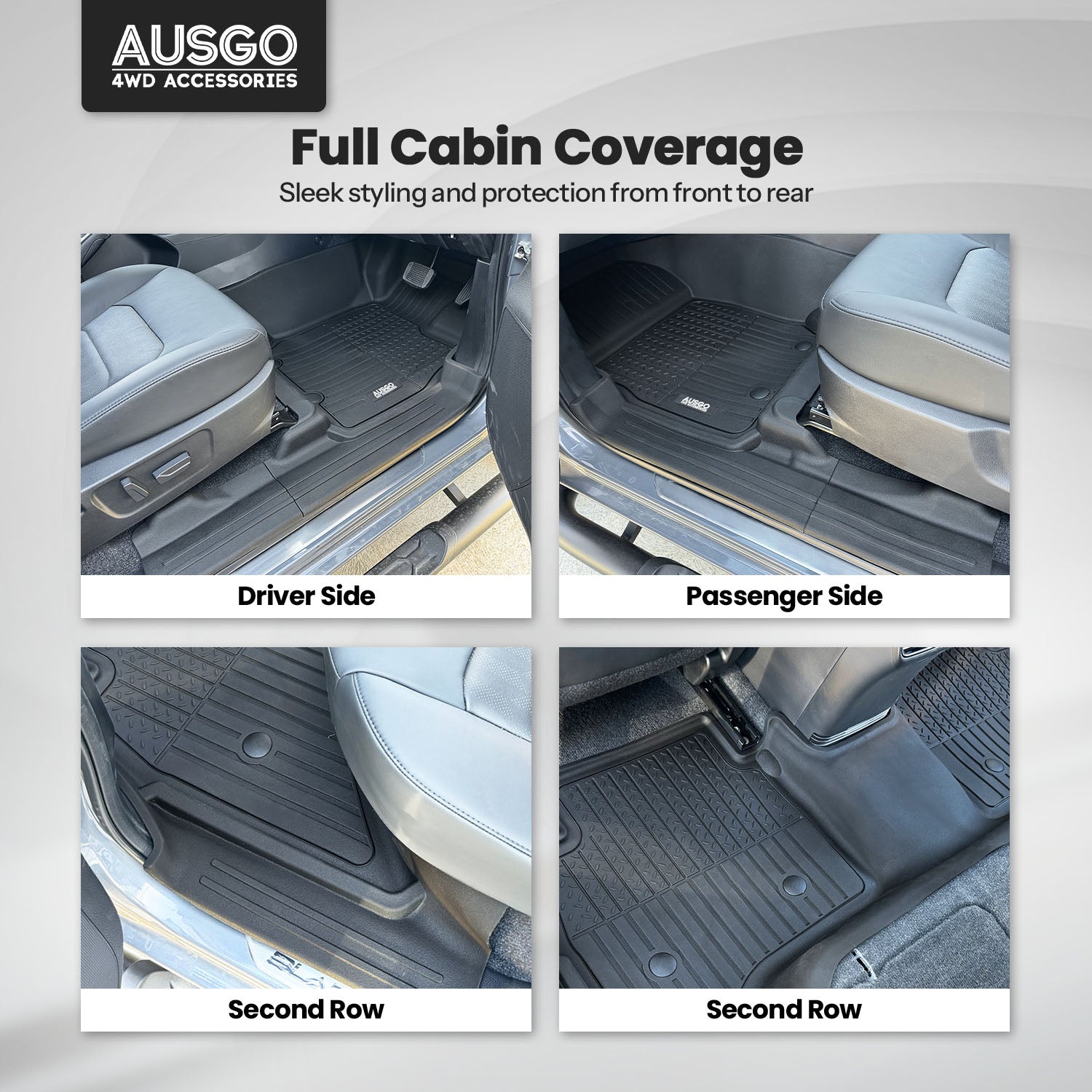 7D Injection Floor Mats for ISUZU D-MAX DMAX Dual Cab 2020-Onwards