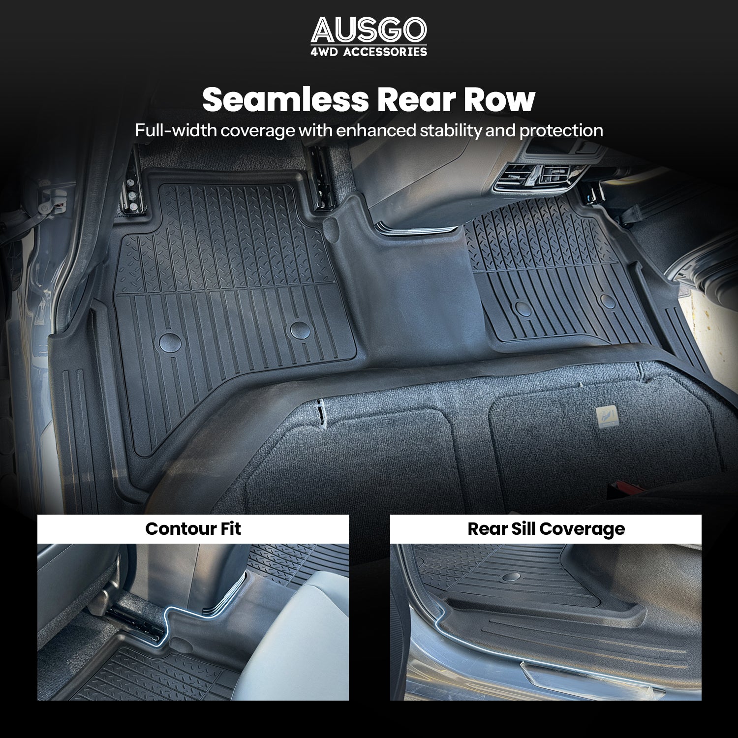 7D Injection Floor Mats for ISUZU D-MAX DMAX Dual Cab 2020-Onwards