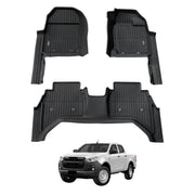 7D Injection Floor Mats for ISUZU D-MAX DMAX Dual Cab 2020-Onwards
