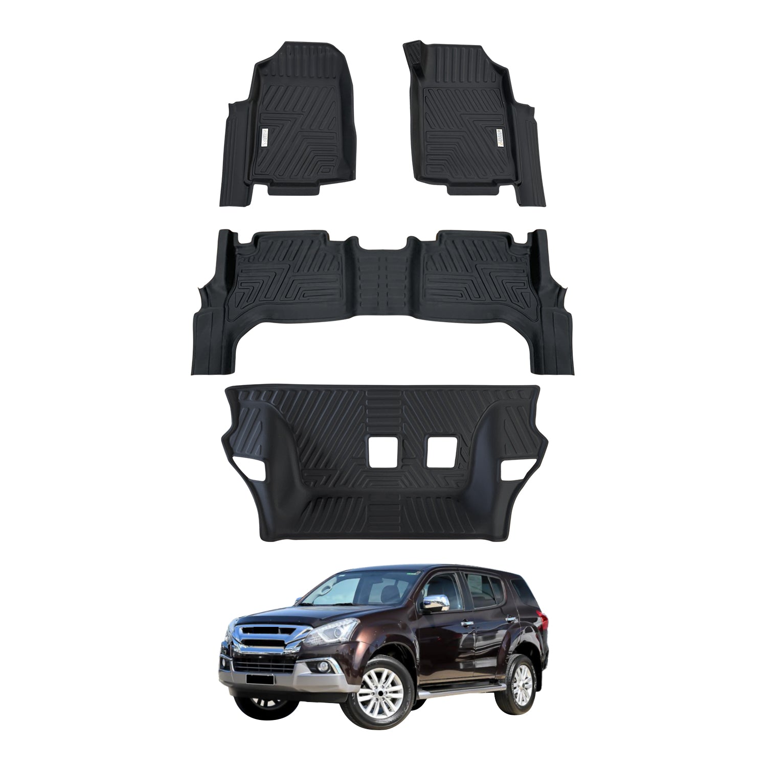 5D Car Floor Mats for ISUZU MUX MU-X 2013-2021