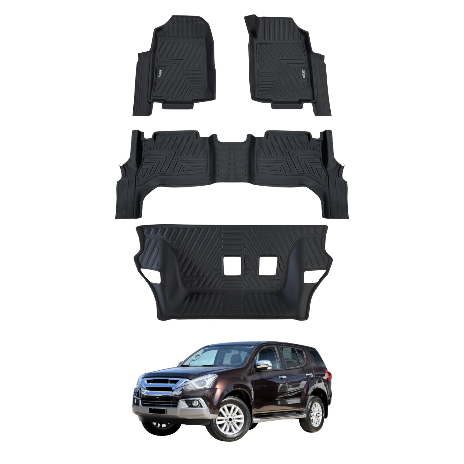 5D Car Floor Mats for ISUZU MUX MU-X 2013-2021