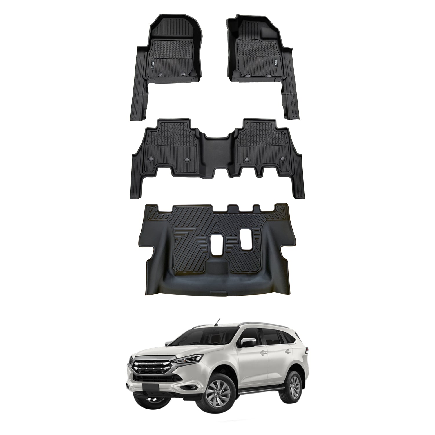 7D Injection Floor Mats for ISUZU MU-X MUX 2021-Onwards