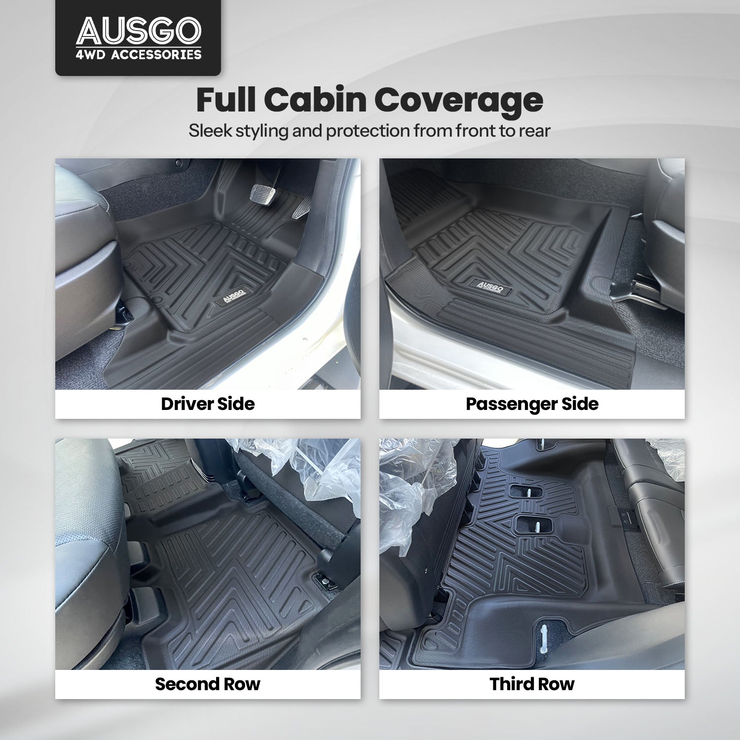 5D Car Floor Mats for ISUZU MUX MU-X 2021-Onwards