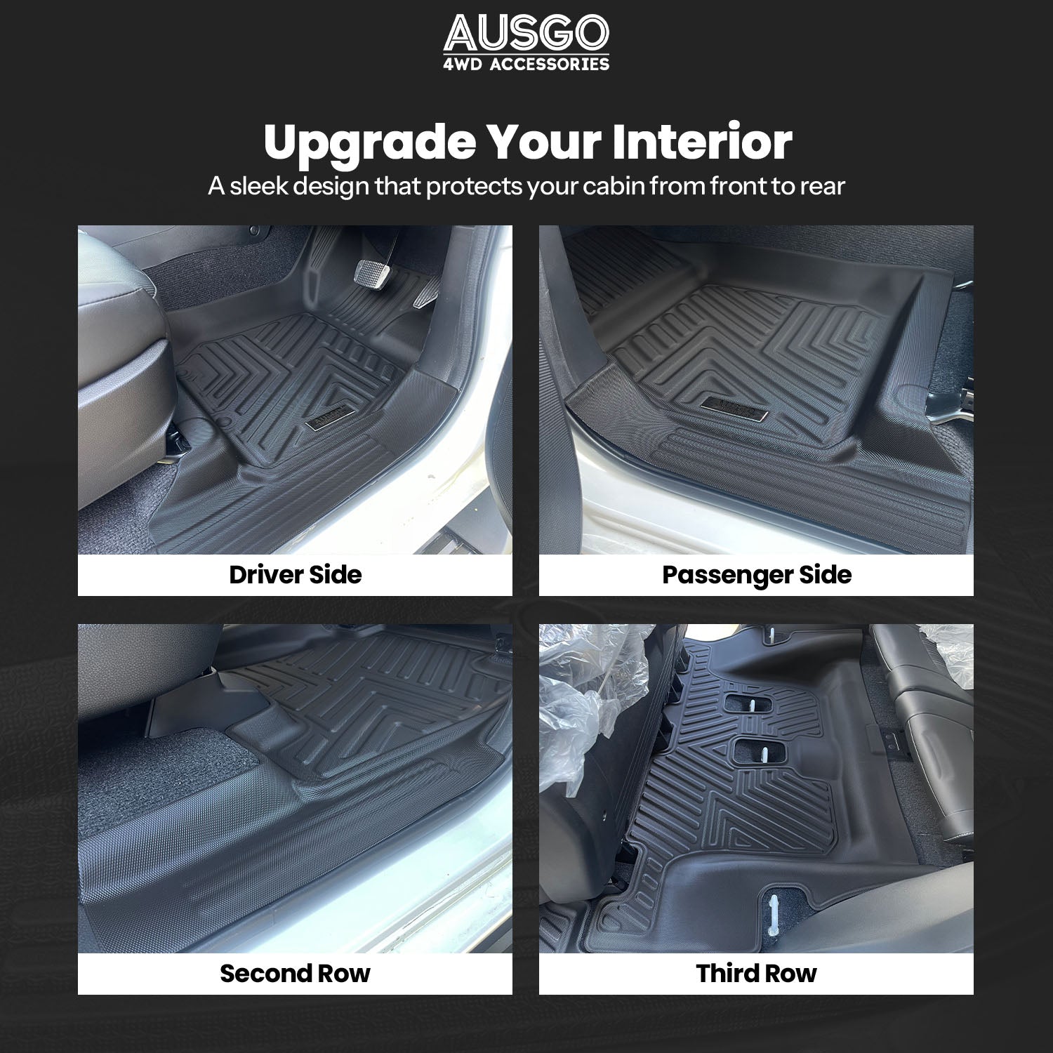 5D Car Floor Mats for ISUZU MUX MU-X 2021-Onwards