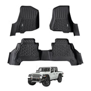 PRE-ORDER 5D Car Floor Mats for Jeep Gladiator Dual Cab 2020-Onwards