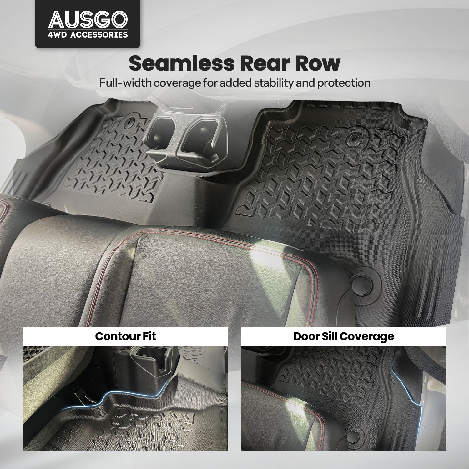 PRE-ORDER 5D Car Floor Mats for Jeep Gladiator Dual Cab 2020-Onwards