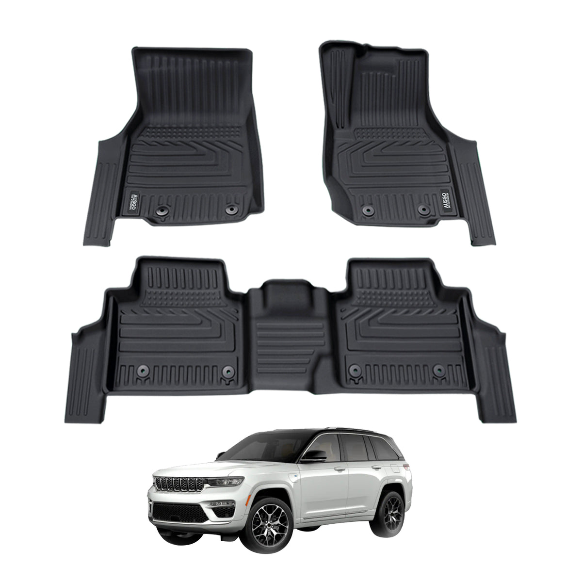 5D Car Floor Mats for Jeep Grand Cherokee L WL Series 7-Seat 2021-Onwards