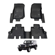 5D Car Floor Mats for Jeep Wrangler JK Series 4Door 2007-2011