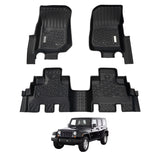 5D Car Floor Mats for Jeep Wrangler JK Series 4Door 2007-2011
