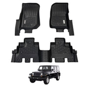 5D Car Floor Mats for Jeep Wrangler JK Series 4Door 2007-2011