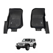 5D Car Floor Mats for Jeep Wrangler JK Series 2Door 2007-2018 Front 2PCS