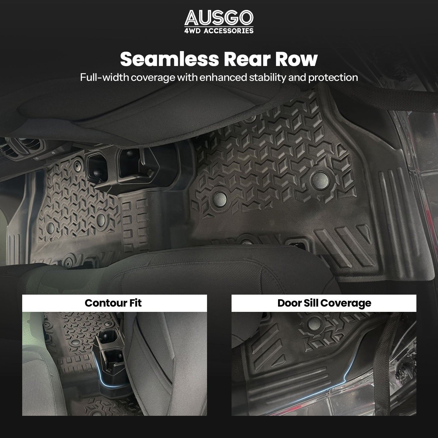 5D Car Floor Mats for Jeep Wrangler JL Series 4Door 2018-Onwards