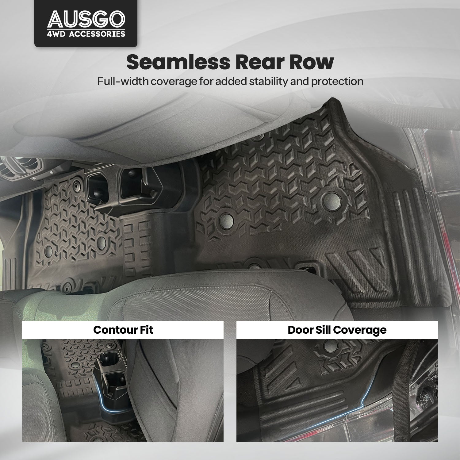 5D Car Floor Mats for Jeep Wrangler JL Series 4Door 2018-Onwards