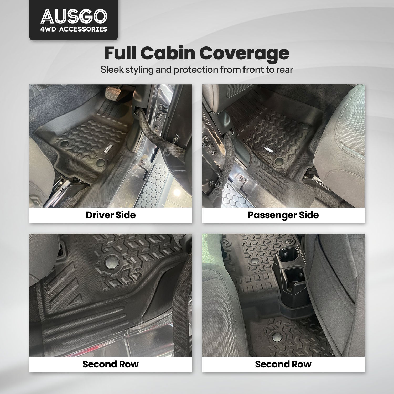 5D Car Floor Mats for Jeep Wrangler JL Series 4Door 2018-Onwards