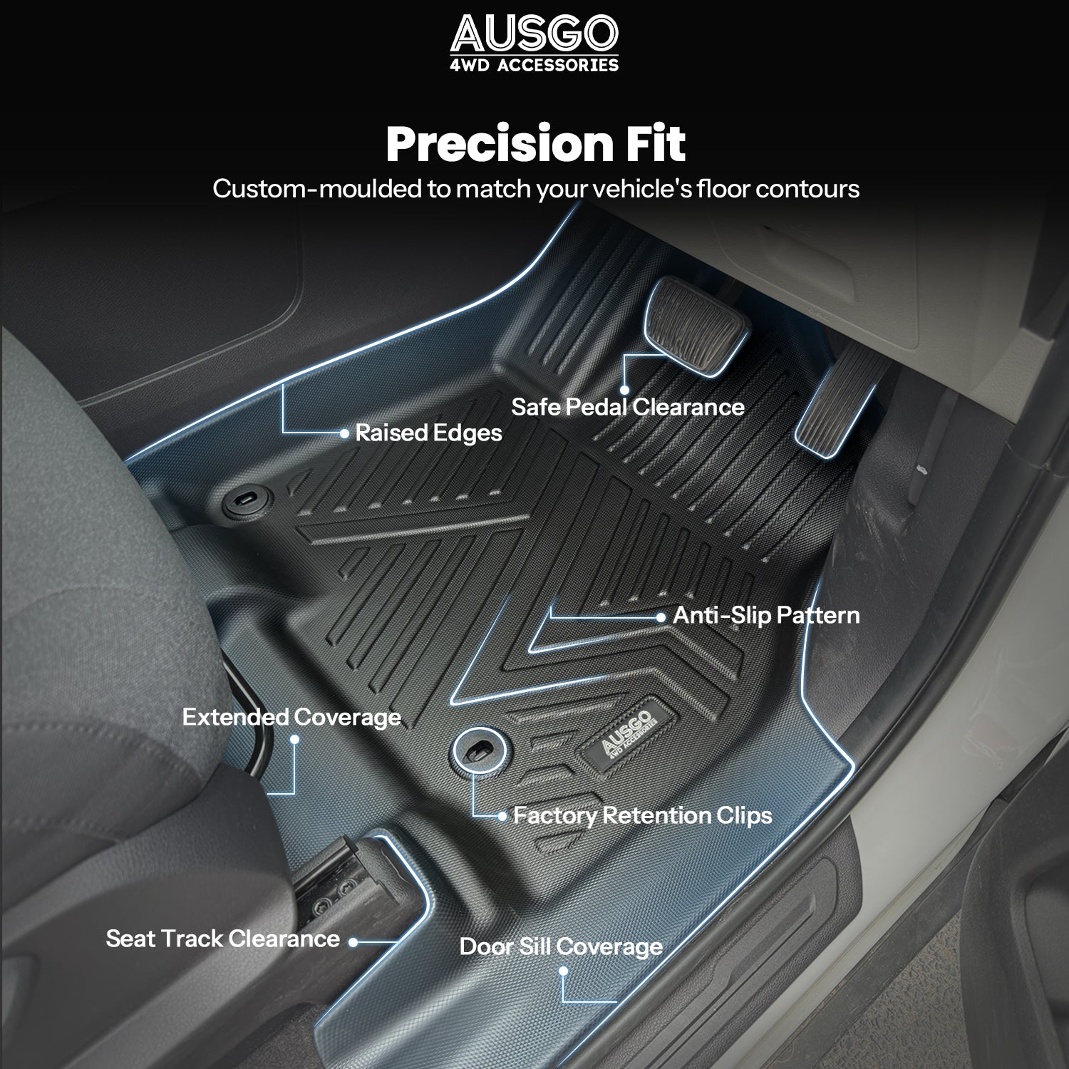 5D Car Floor Mats for KIA Carnival KA4 Series 2020-Onwards