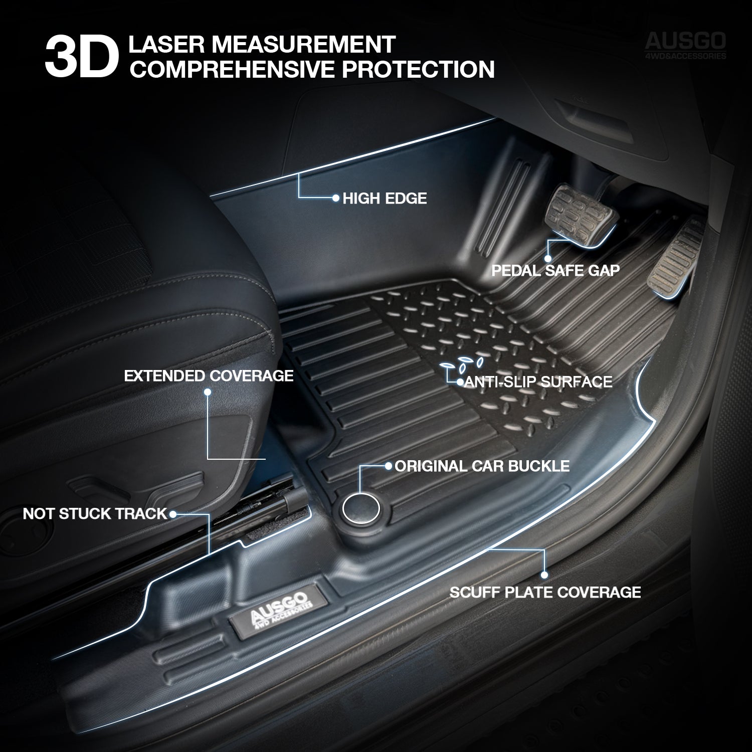 7D Car Floor Mats for KIA Tasman 2025-Onwards