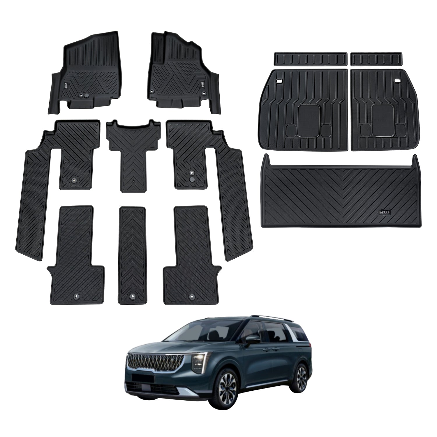 5D Car Floor Mats for KIA Carnival KA4 Series 2020-Onwards